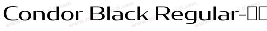 Condor Black Regular字体转换